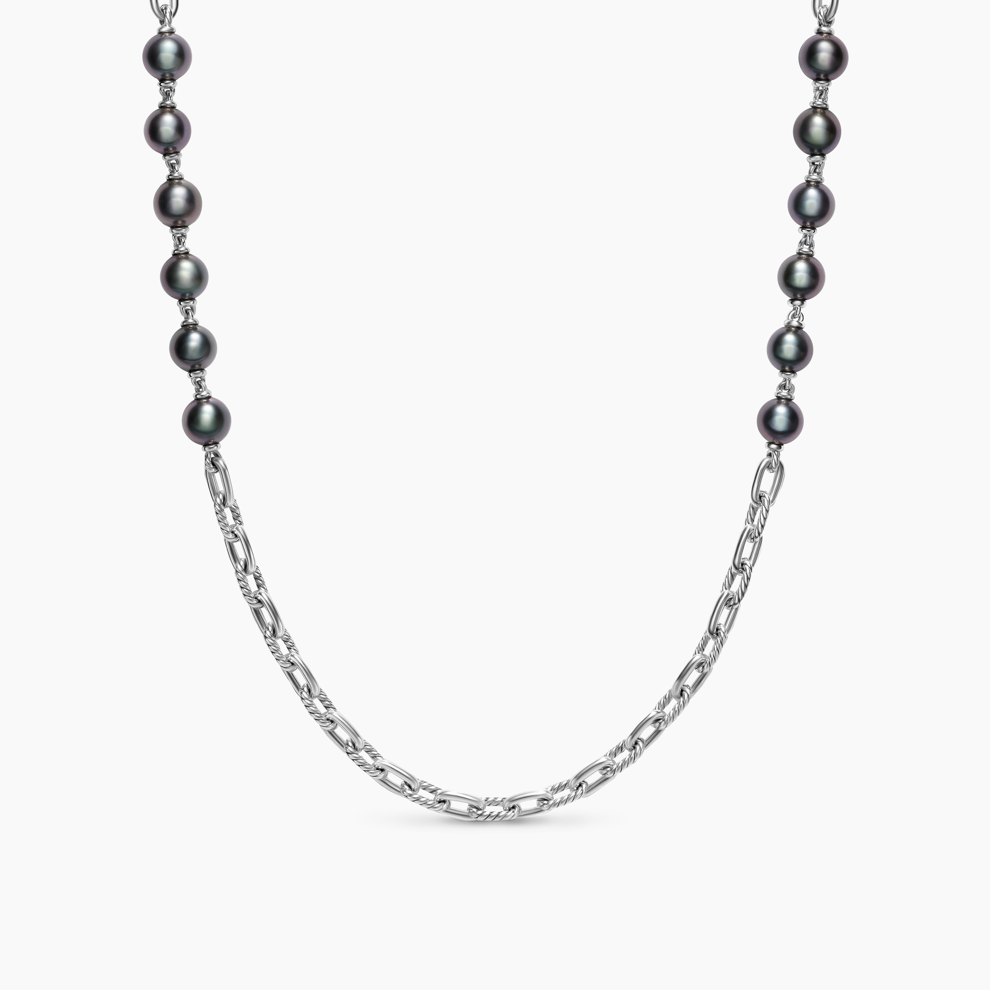 Mens DY Madison Chain Necklace in Sterling Silver, 6mm