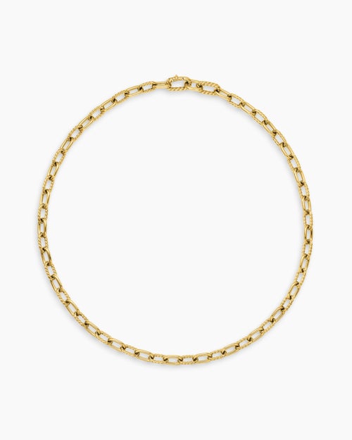 Mens DY Madison® Chain Necklace in 18ct Yellow Gold, 8.5mm