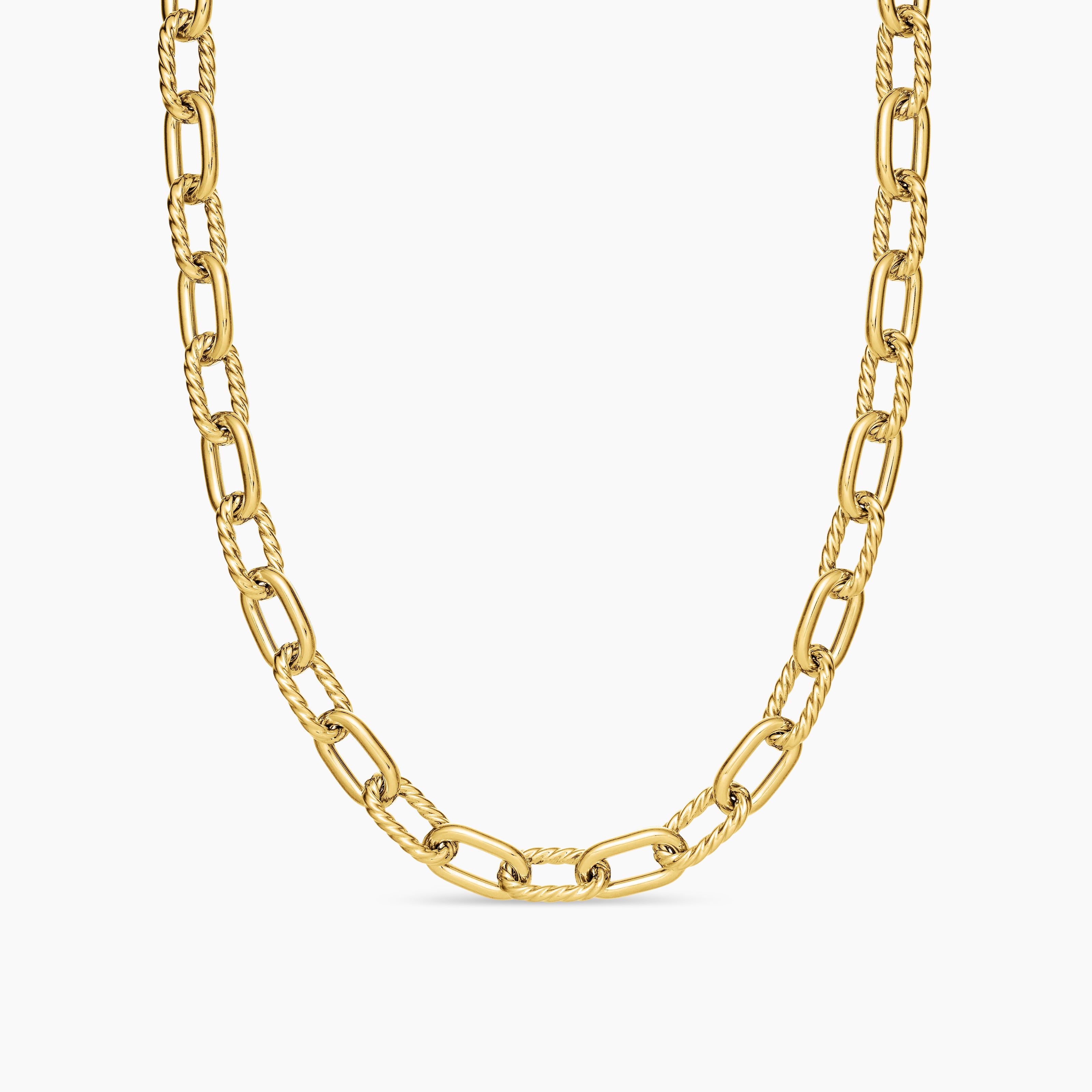 Mens DY Madison Chain Necklace in 18K Yellow Gold, 8.5mm