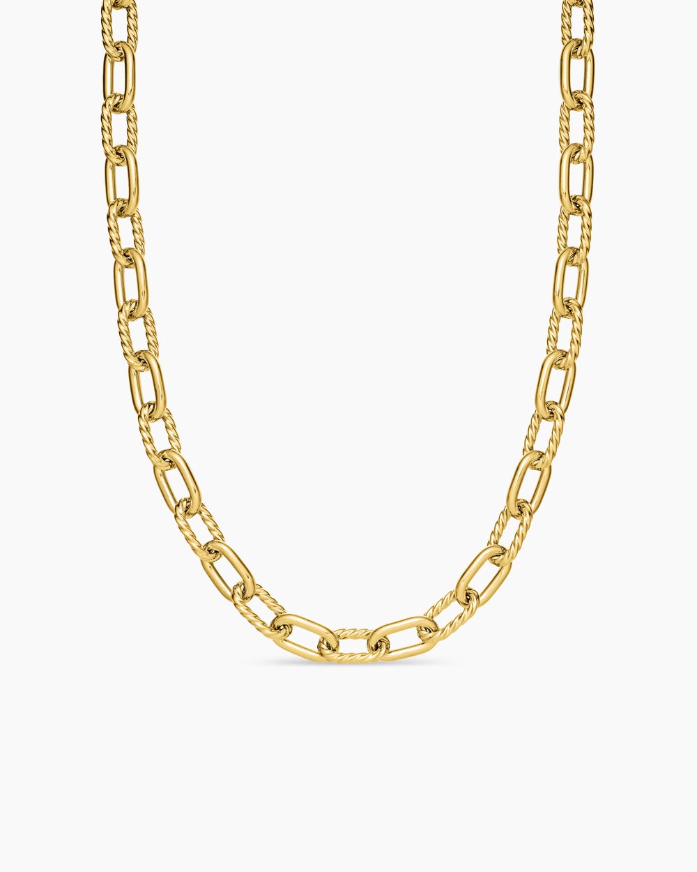 Mens DY Madison Chain Necklace in 18K Yellow Gold, 8.5mm