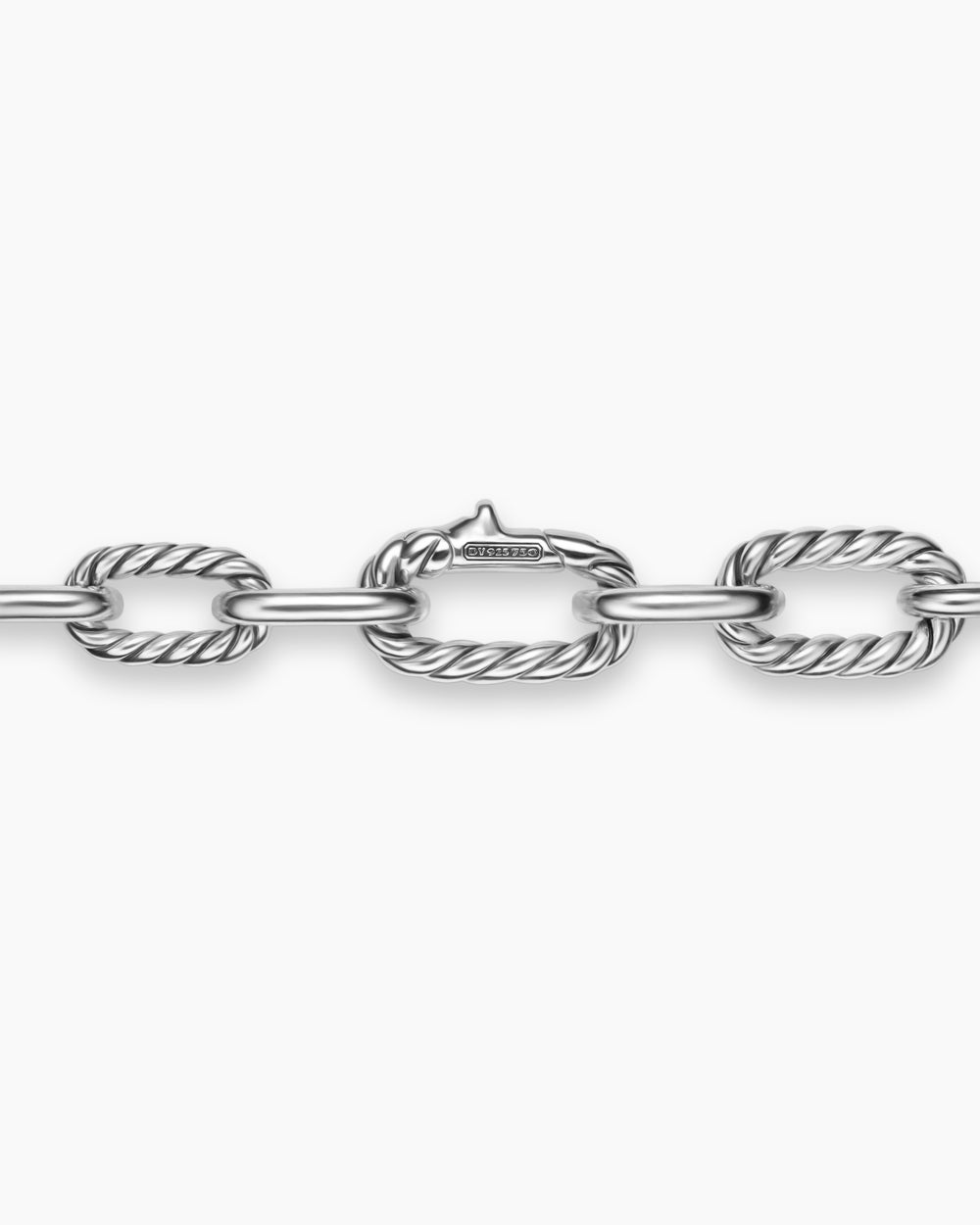 Collier chaîne DY Madison en argent sterling avec or jaune 18 carats, 8,5 mm hommes