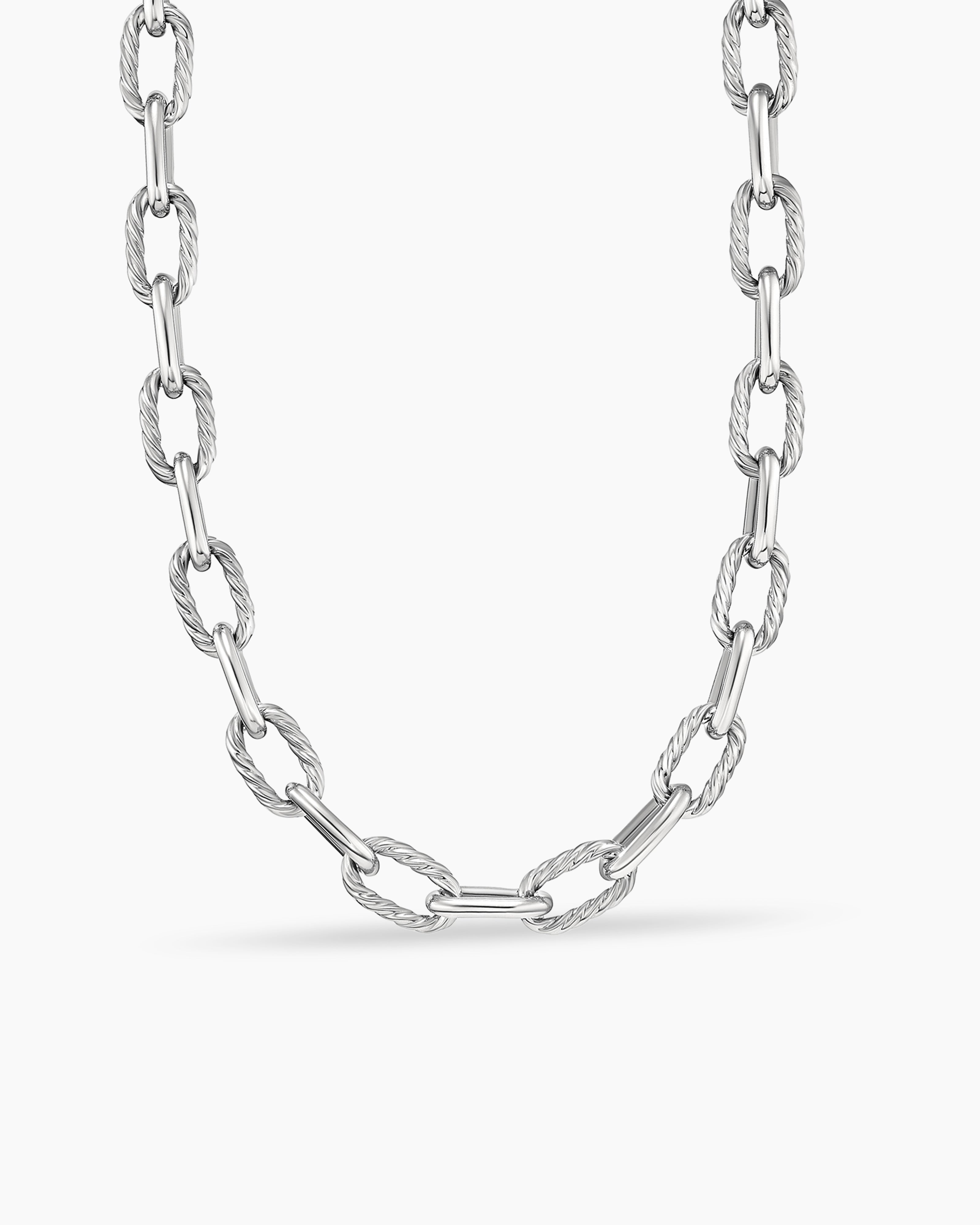 Ewan Long Ball Chain in Sterling Silver for men
