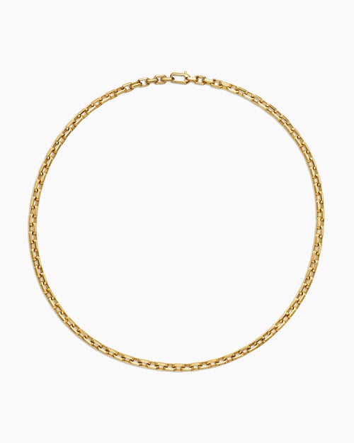 Mens Streamline® Link Necklace in 18K Yellow Gold, 5.5mm