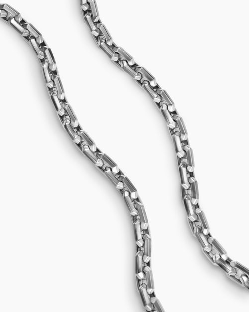 Mens Streamline® Link Necklace in Platinum, 5.5mm