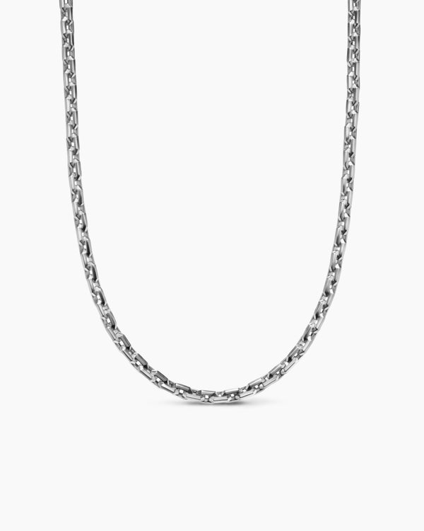 Streamline Link Necklace in Platinum, 5.5mm