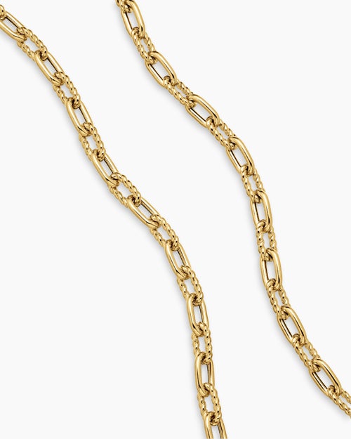 Mens DY Madison Chain Necklace in 18ct Yellow Gold, 3mm