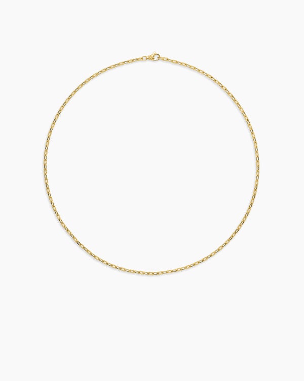 Collier chaîne DY Madison en or jaune 18 carats, 3 mm