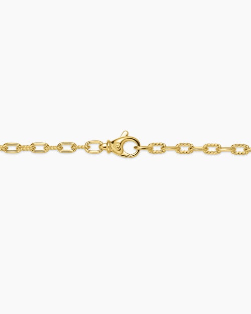 Mens DY Madison Chain Necklace in 18K Yellow Gold, 3mm