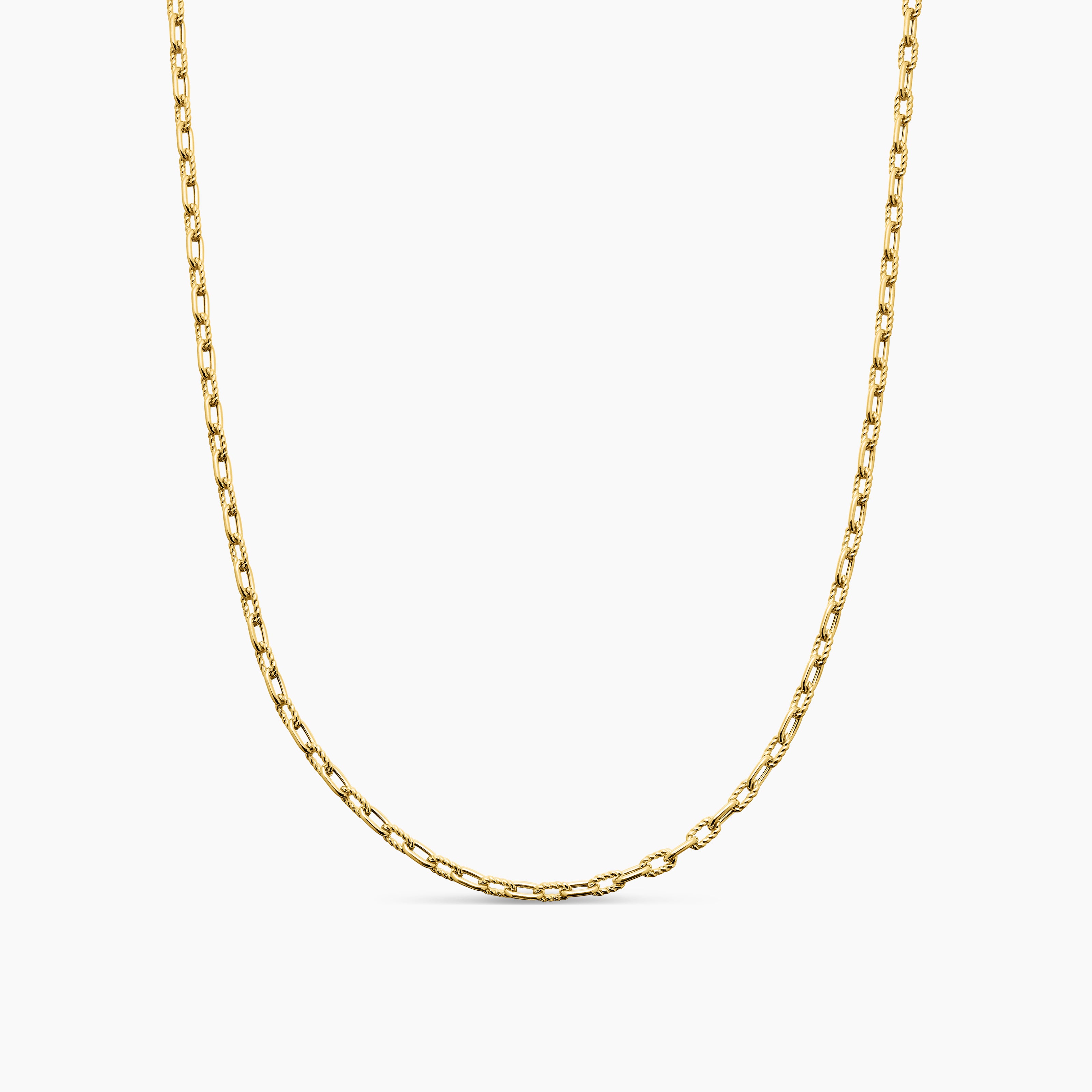 Mens DY Madison Chain Necklace in 18K Yellow Gold, 3mm