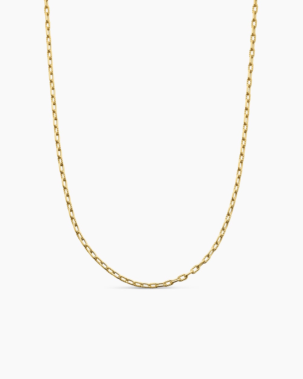 Mens DY Madison Chain Necklace in 18K Yellow Gold, 3mm