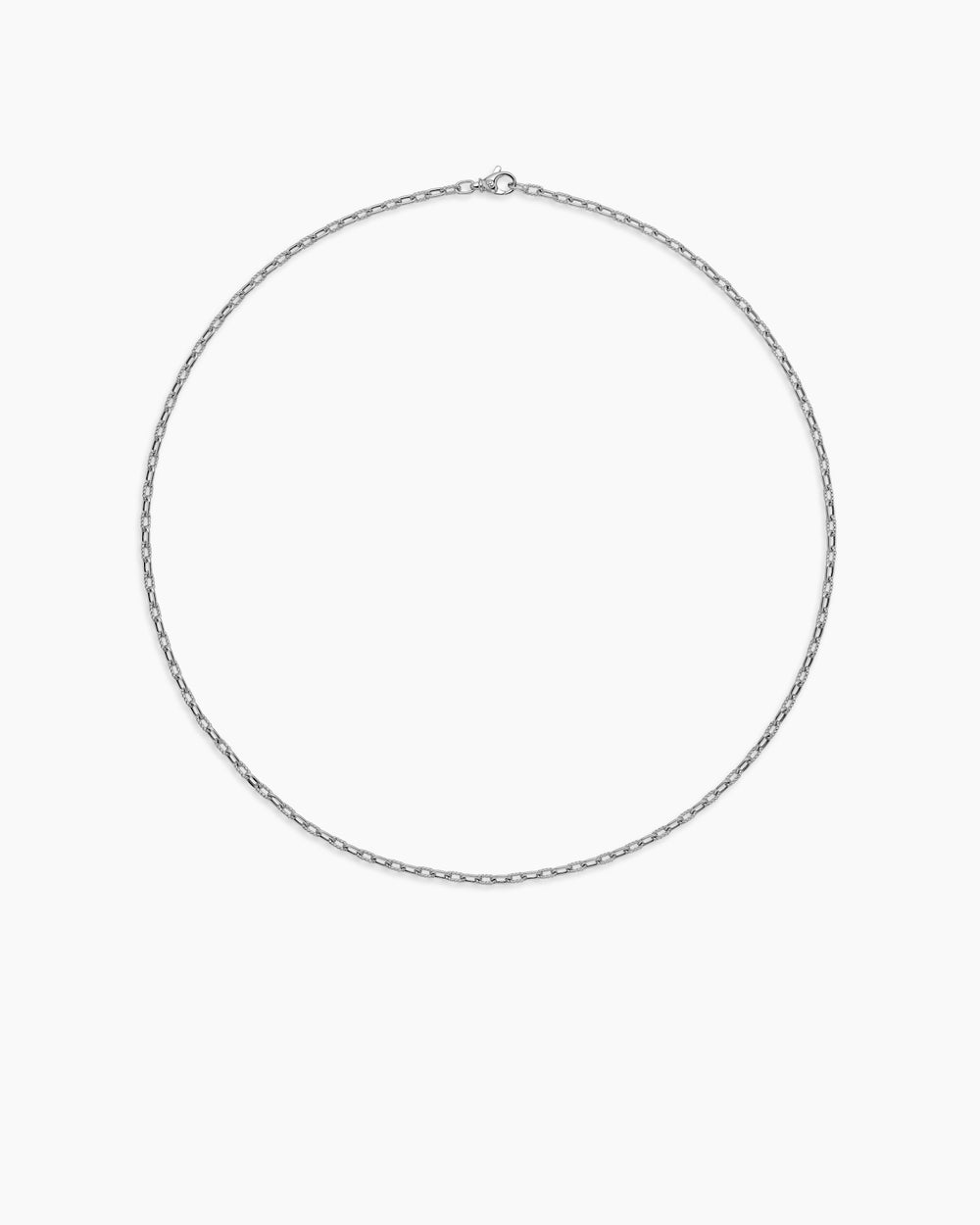 Collier chaîne DY Madison en argent sterling, 3 mm hommes