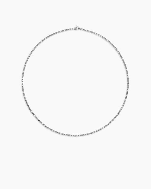 Mens DY Madison Chain Necklace in Sterling Silver, 3mm