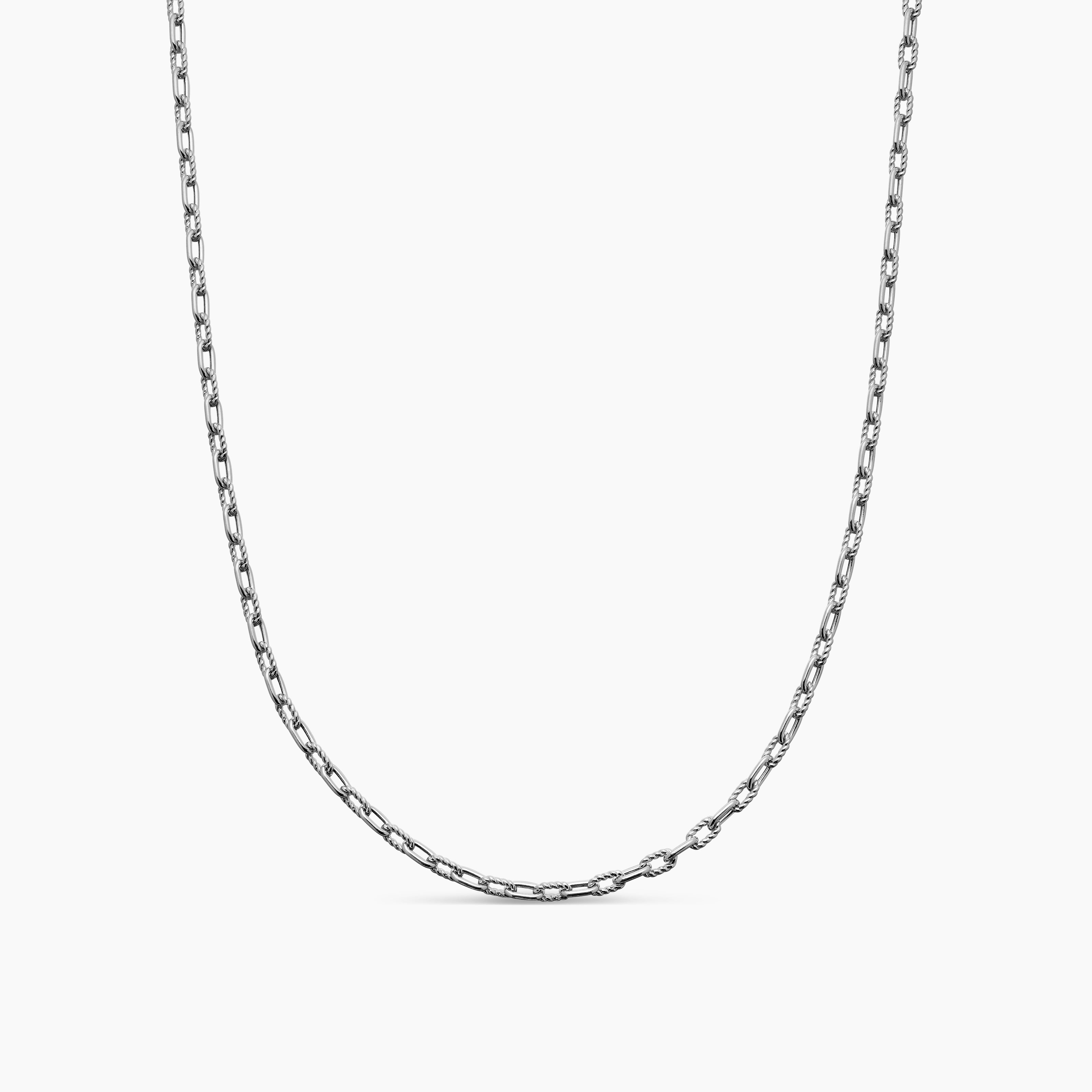Mens DY Madison Chain Necklace in Sterling Silver, 3mm