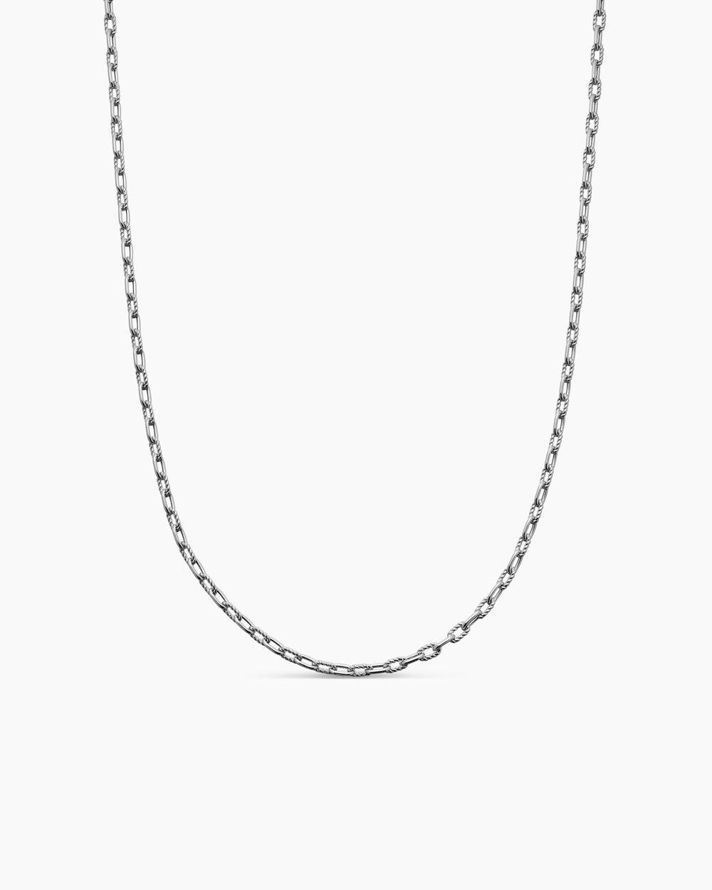 Collier chaîne DY Madison en argent sterling, 3 mm hommes