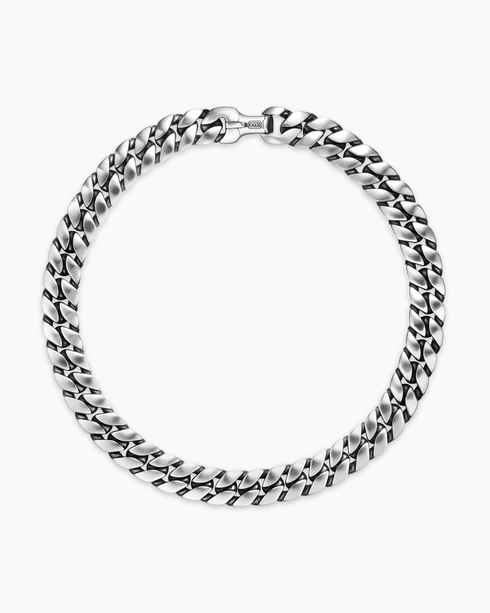Collier Curb Chain en argent sterling, 18 mm hommes