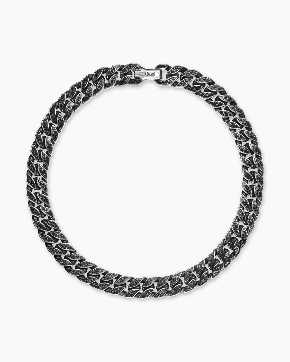 Collier Curb Chain en argent sterling, 18 mm hommes