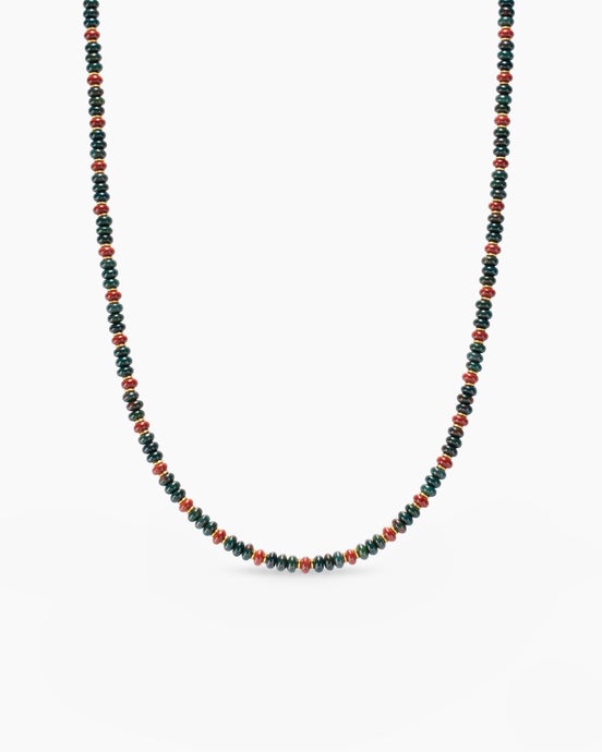Spiritual Beads Necklace in 18K Yellow Gold, 4mm