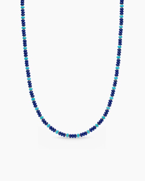 Mens Spiritual Beads Necklace in 18K Yellow Gold, 4mm