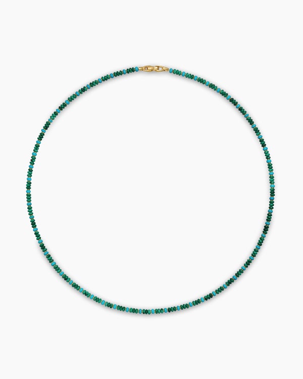 Spiritual Beads Necklace in 18K Yellow Gold, 4mm