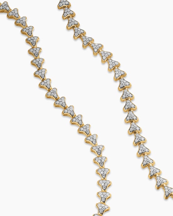 Armory® Necklace in 18K Yellow Gold with Diamonds, 7.5mm