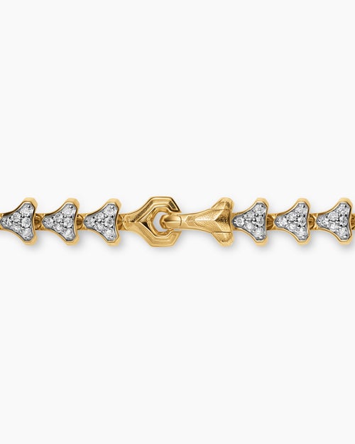 Mens Armory Necklace in 18K Yellow Gold, 7.5mm