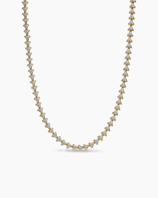 Armory® Necklace in 18K Yellow Gold with Diamonds, 7.5mm