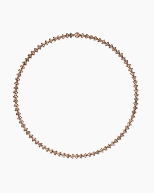 Mens Armory Necklace in 18K Rose Gold, 7.5mm