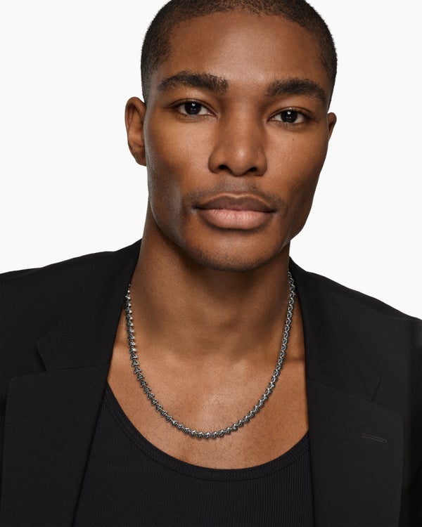 Armory Necklace in Sterling Silver, 7.5mm