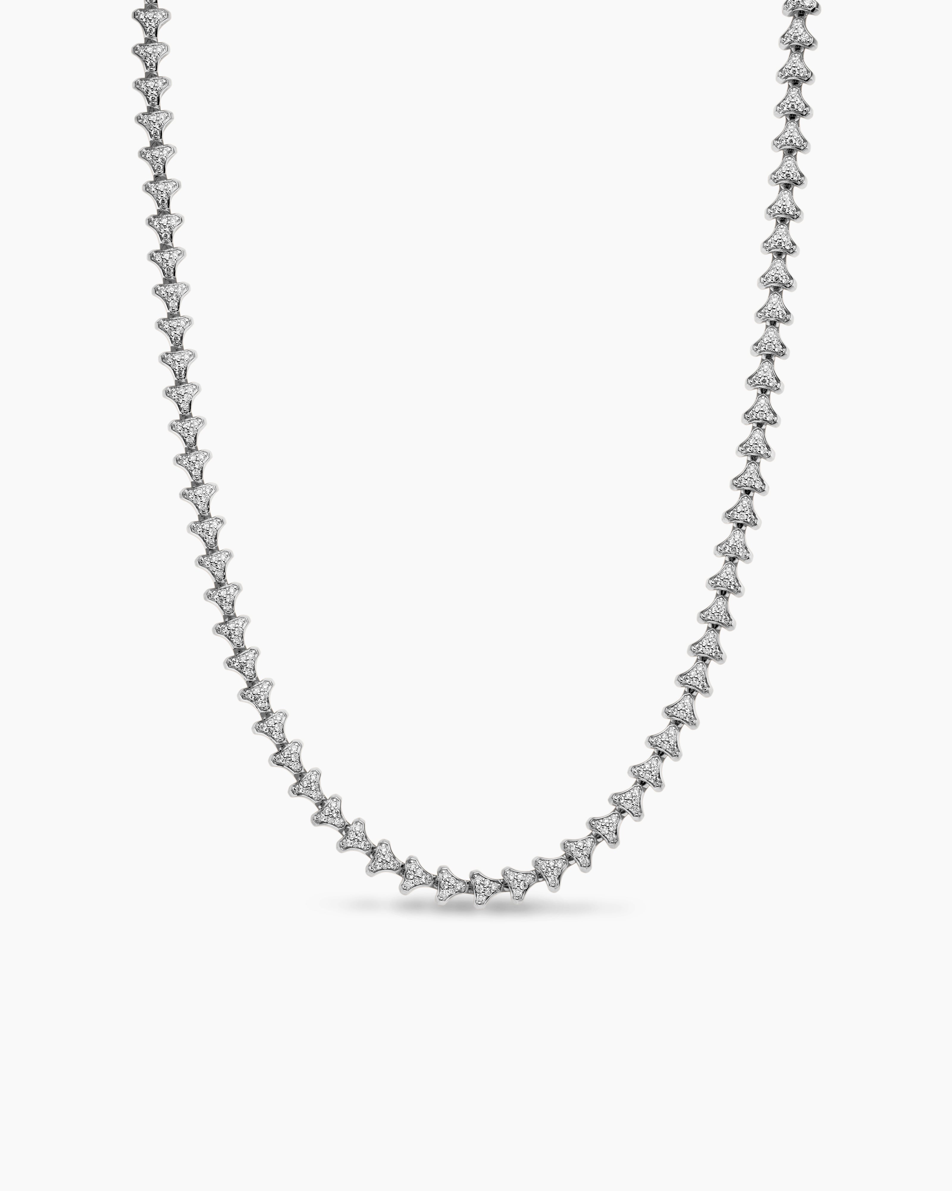 Mens Armory Necklace in Sterling Silver, 7.5mm