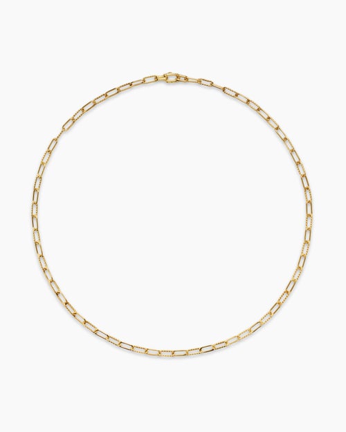 Mens DY Madison Chain Necklace in 18K Yellow Gold, 4mm