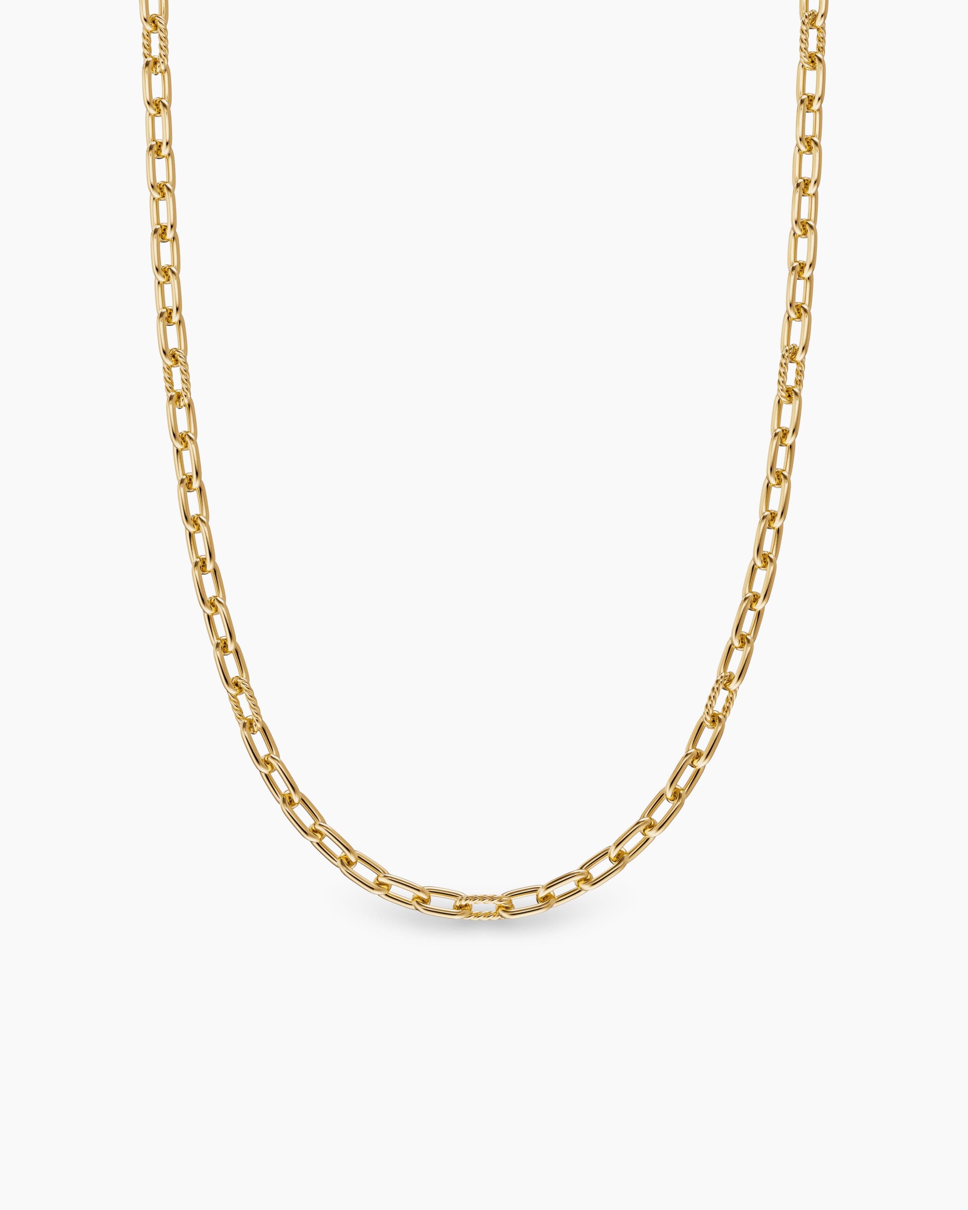 Mens DY Madison&reg; Chain Necklace in 18K Yellow Gold, 6mm