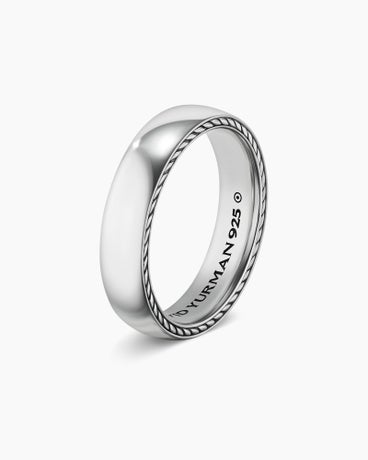 Streamline® Band Ring in Sterling Silver, 6mm