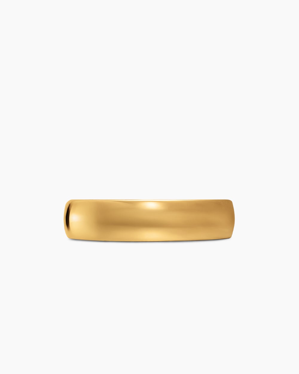 Bague Streamline en or jaune 18 carats, 6 mm