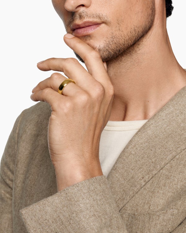 Streamline® Band Ring in Black Titanium, 6mm