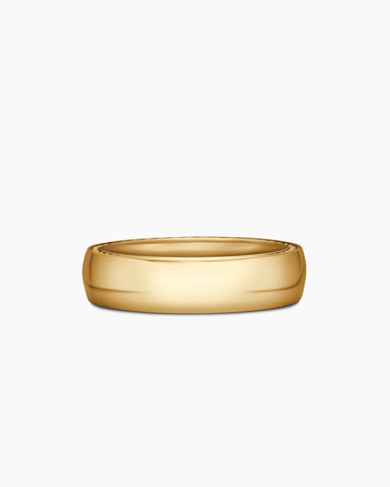 Streamline® Band Ring in 18K Yellow Gold, 6mm