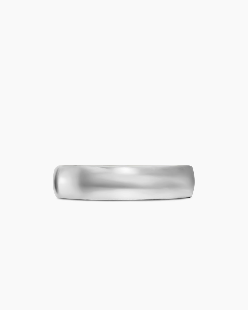 Anneau Streamline en or blanc 18 carats, 6 mm hommes