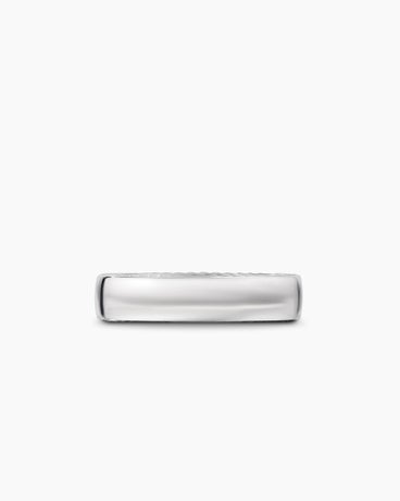 Streamline® Band Ring in 18K White Gold, 6mm
