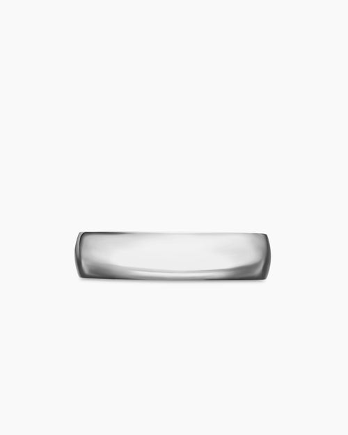 Mens Streamline® Band Ring in Platinum, 6mm