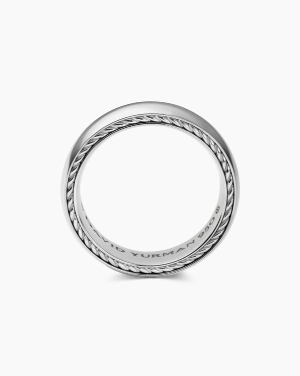 Anneau Streamline en platine, 6 mm