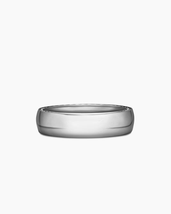 Streamline® Band Ring in Platinum, 6mm