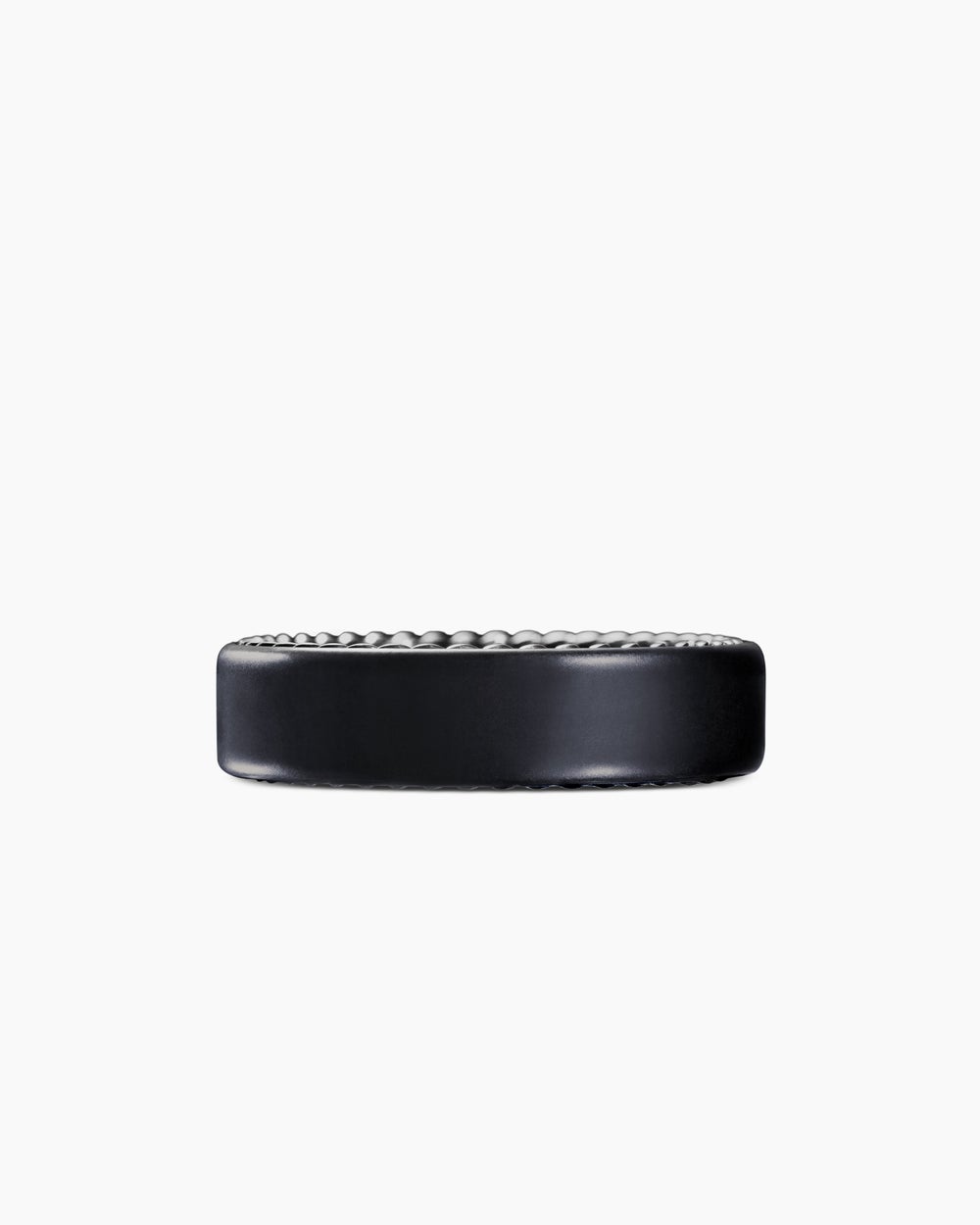 Anneau Streamline en titane noir, 6 mm hommes