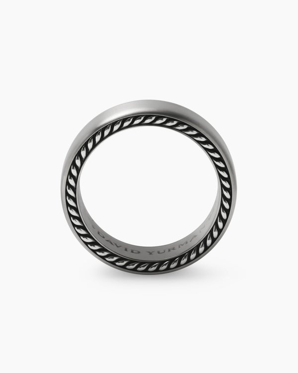 Streamline® Band Ring in Grey Titanium, 6mm