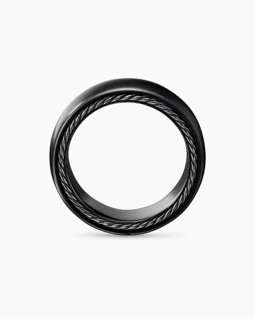 Streamline® Band Ring in Black Titanium, 9mm