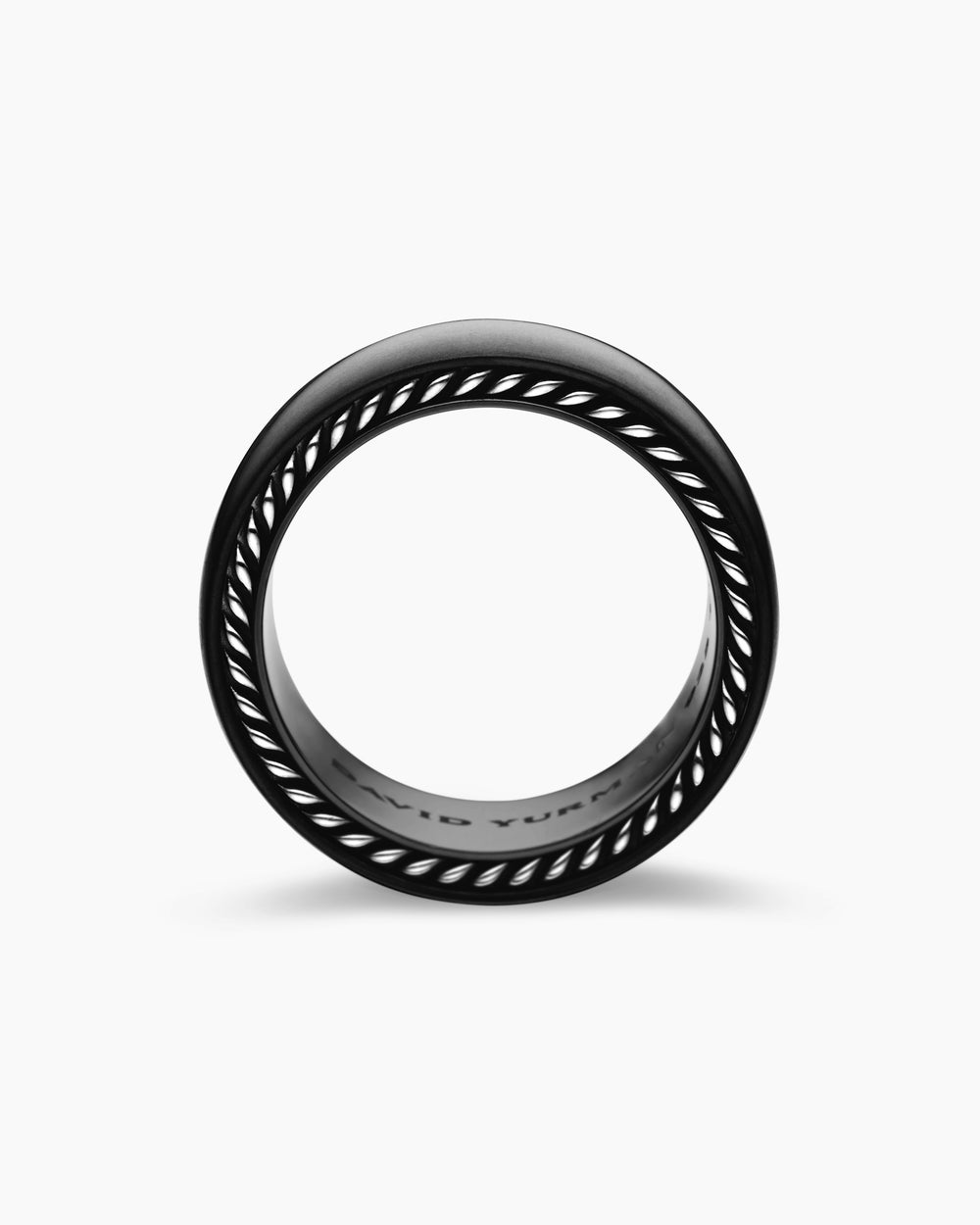 Anneau Streamline® en titane noir, 9 mm hommes
