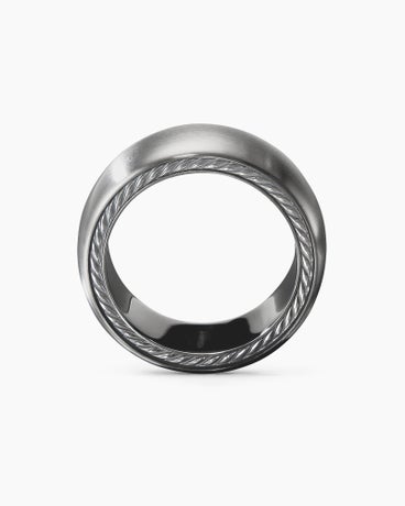 Streamline® Band Ring in Grey Titanium, 9mm