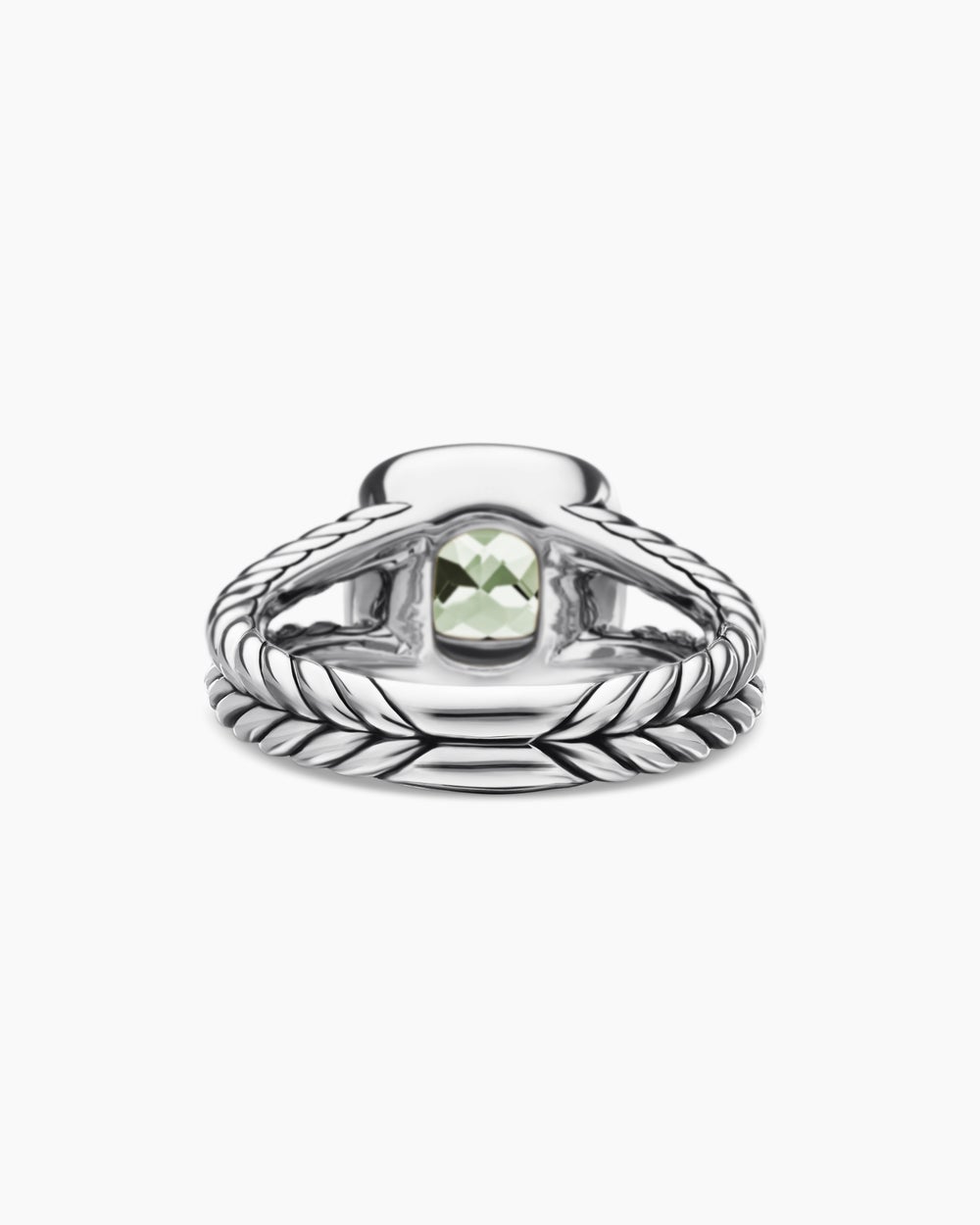 Womens Petite Albion Ring in Sterling Silver with Diamonds, 7mm