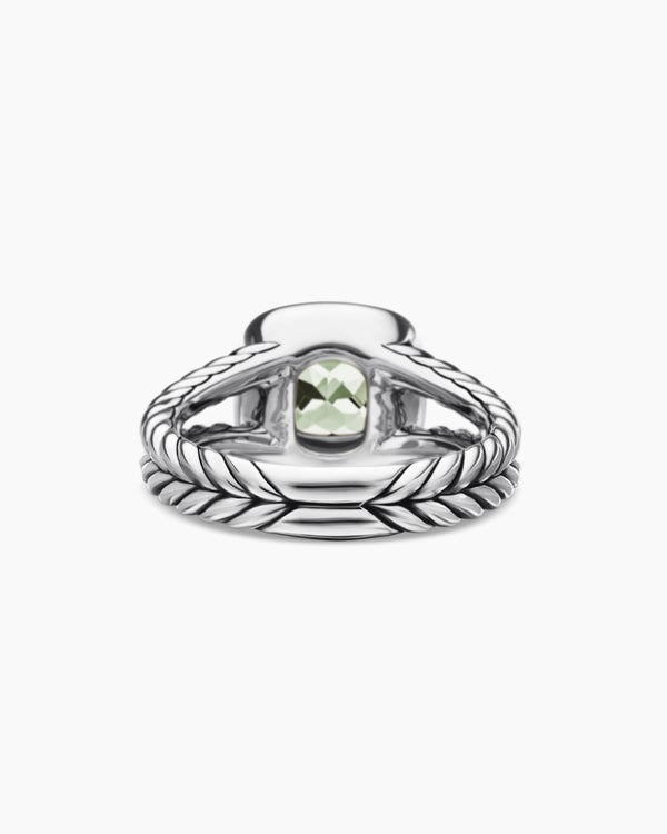 Petite Albion Ring in Sterling Silver with Diamonds, 7mm