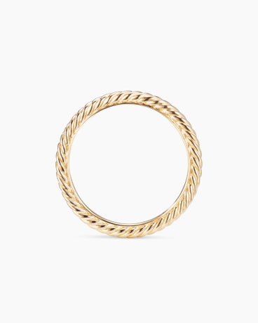 Cable Collectibles® Stack Ring in 18K Yellow Gold, 2mm