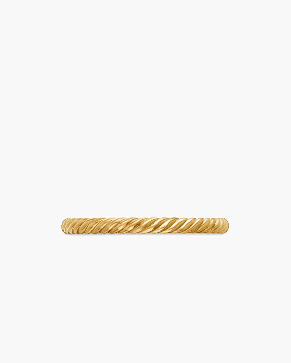 Womens Cable Collectibles Stack Ring in 18ct Yellow Gold, 2mm