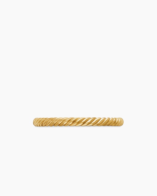 Cable Collectibles® Stack Ring in 18K Yellow Gold, 2mm